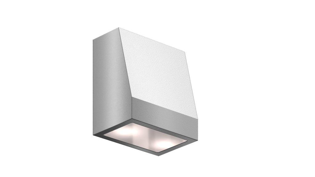 Éclairage murale architecturale de forme trapézoïdale Helios Hepta