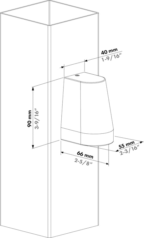 Éclairage murale architecturale en forme de cône Helios Cone
