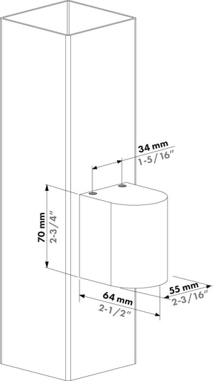 Éclairage murale architecturale à forme d'arc Helios Arco