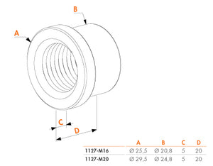 Douille à souder non réglable 1127