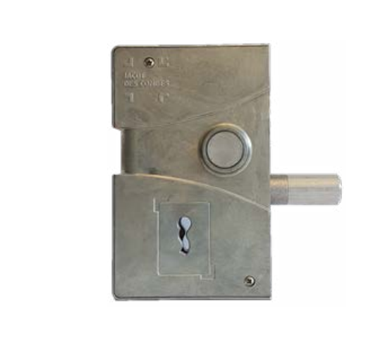 Serrure à clé, sans poignée