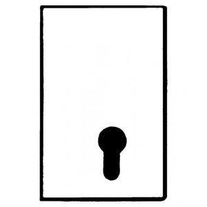 Serrure sans poignée, pour cylindre de sécurité Ø 17 mm