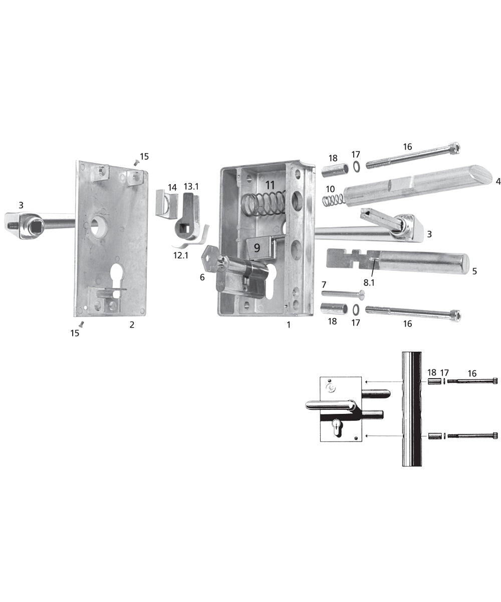 Ersatzteile für Sicherheitsschlösser