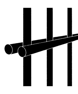 Grille de clôture à double fils clair