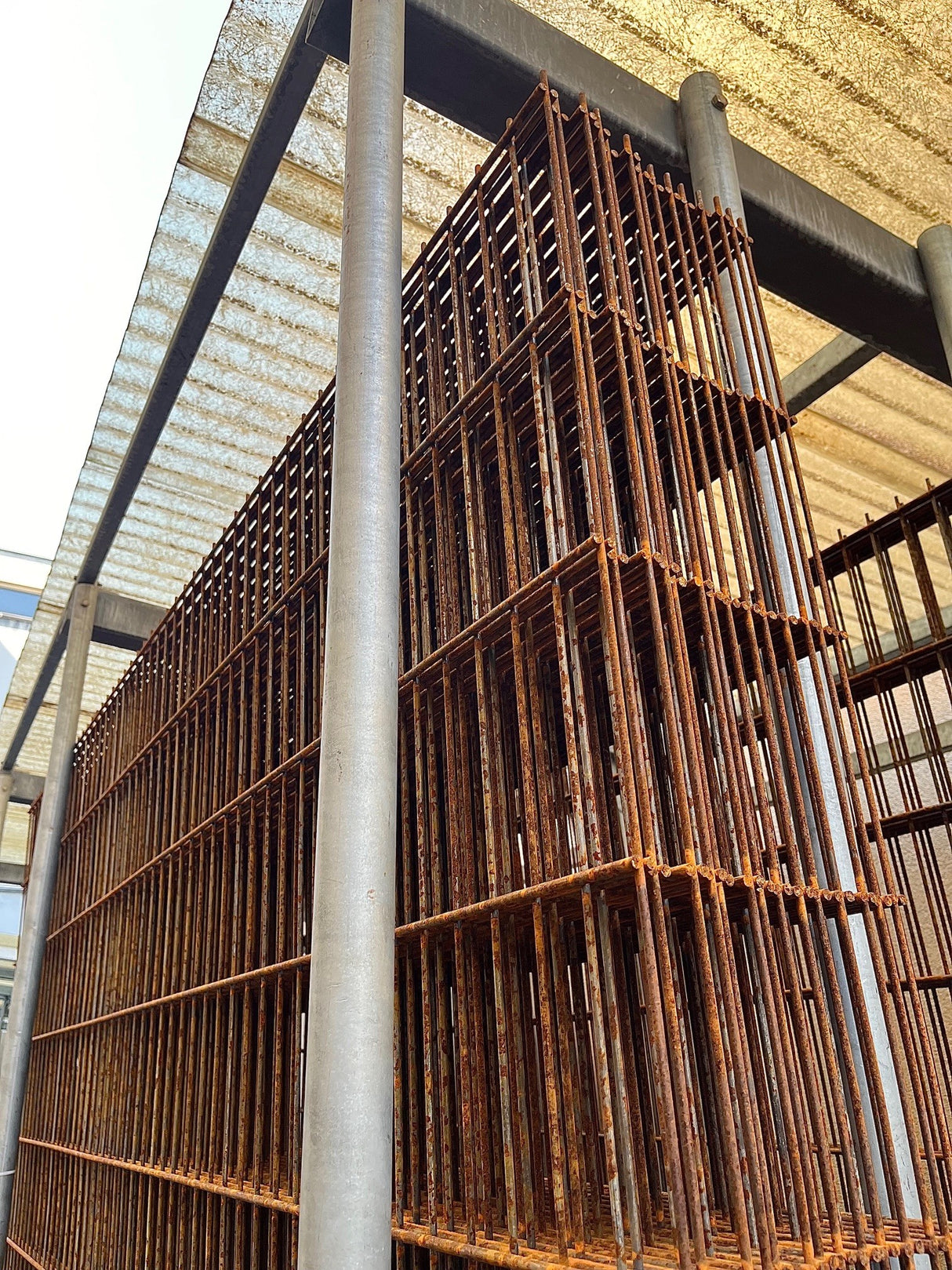 Grille de clôture à double fils clair