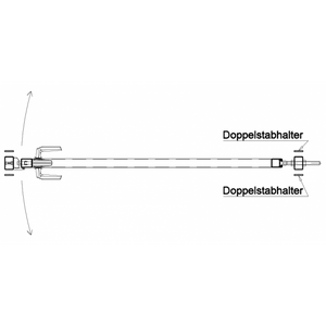 Doppelstab Türe einflüglig, anthrazit RAL 7016