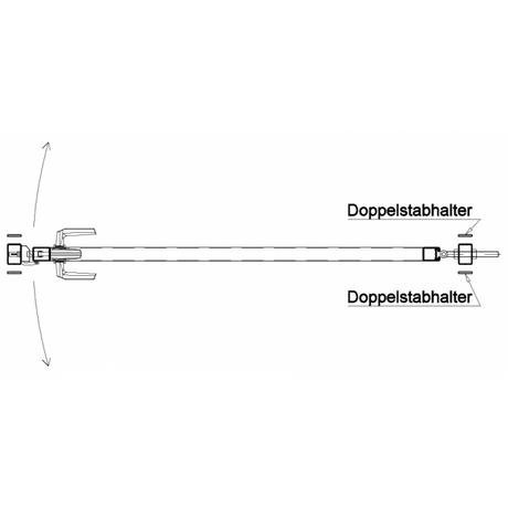 Doppelstab Türe einflüglig, grün RAL 6005