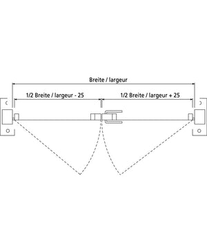 Cloison en treillis soudé porte à deux battants